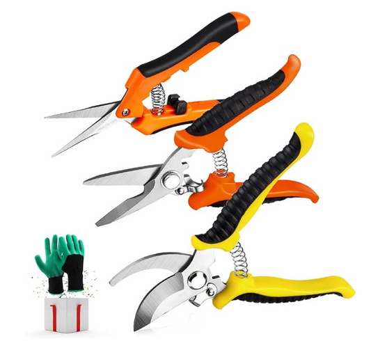 3 Pack Garden Pruning Shears